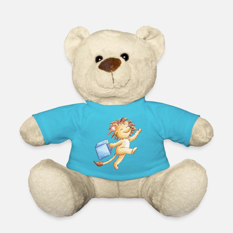 Suitcase - Teddy Bear - atoll blue
