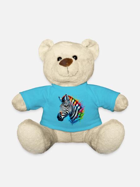 Zebra - Teddy - Atollblau