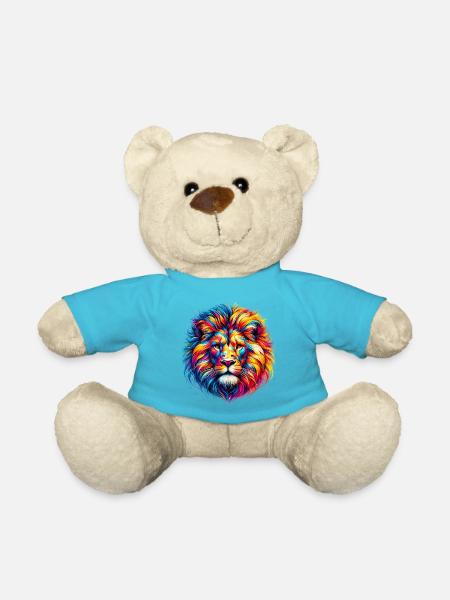 Löwe - Teddy - Atollblau