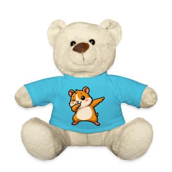 Dessin animé mignon cochon d’Inde hamster - Nounours - bleu outremer - Devant