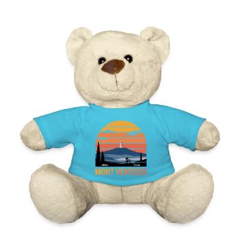 Mont Ventoux Iconic Cycling Print - Teddy Bear - atoll blue - Front