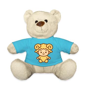 Le signe du zodiaque Bélier est super mignon ! - Nounours - bleu outremer - Devant