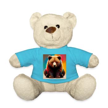 ours - Nounours - bleu outremer - Devant