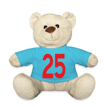Red 25 in klarer Typografie - Teddy - Atollblau - Vorne