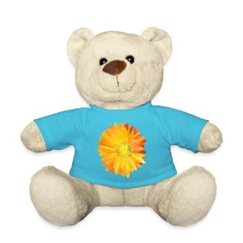 Ringelblume Aquarell Orange - Teddy - Atollblau - Vorne