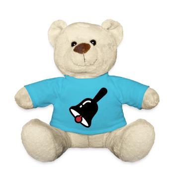Schulglocke Klingel Pause Retro - Teddy - Atollblau - Vorne