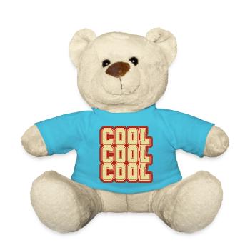 Design rétro vintage - COOL - Nounours - bleu outremer - Devant