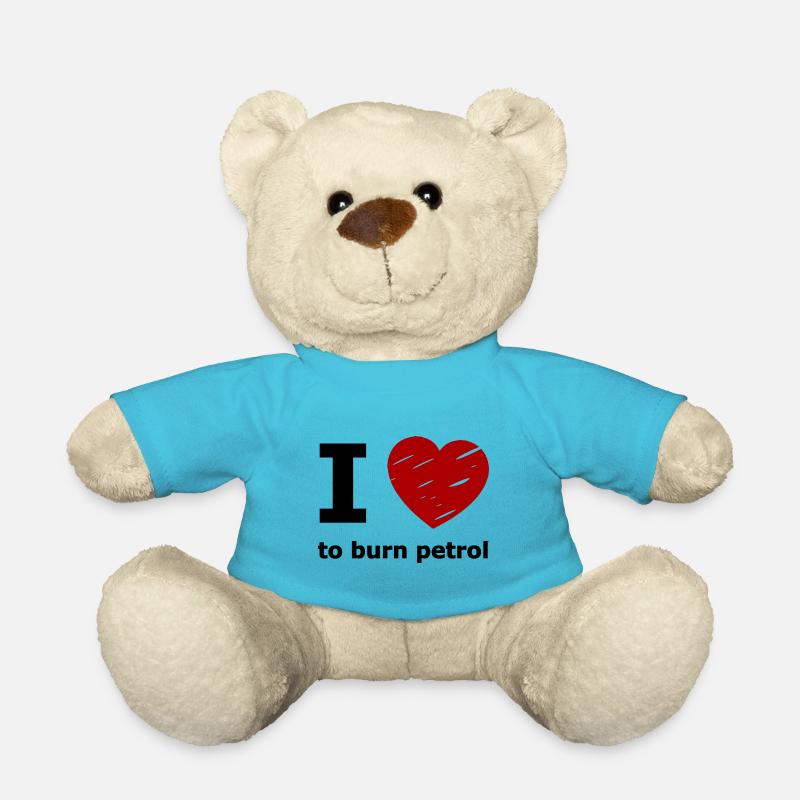 Ich liebe Benzin - Teddy - Atollblau
