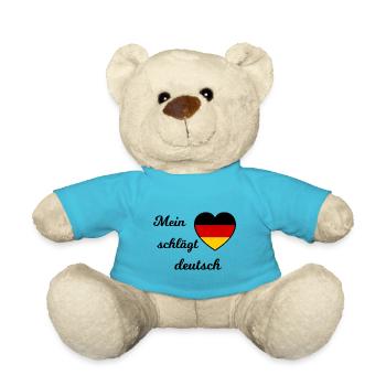 Ich liebe meine Heimat - Teddy - Atollblau - Vorne