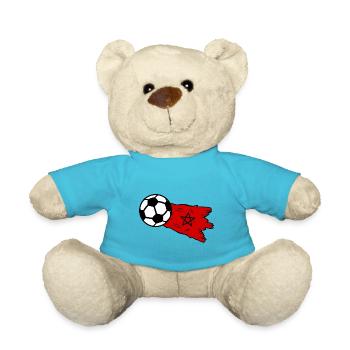 Les footballeurs marocains - Nounours - bleu outremer - Devant