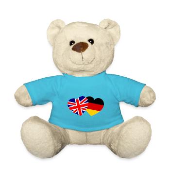 Die britisch deutsche Partnerschaft - Teddy - Atollblau - Vorne