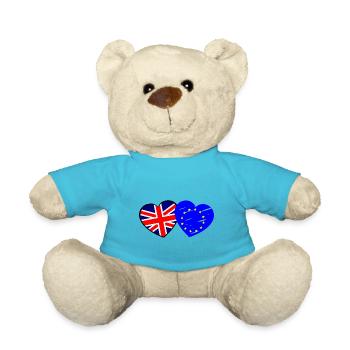 The British and the Europeans - Teddy Bear - atoll blue - Front