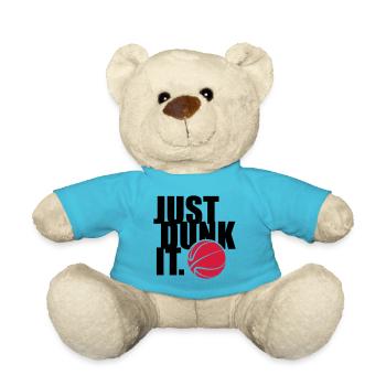 JUST DUNK IT - Teddy Bear - atoll blue - Front