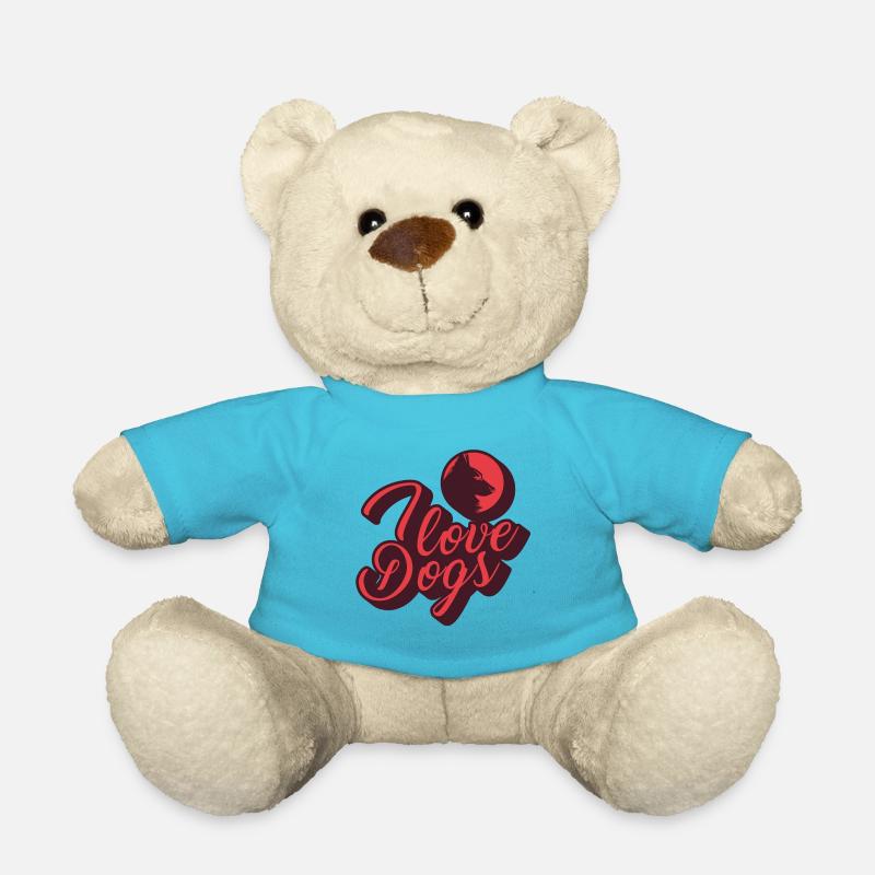 J'aime les chiens - Nounours - bleu outremer