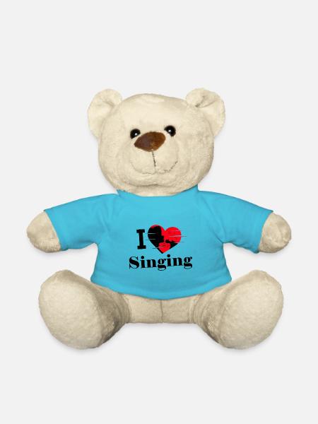 Ich liebe Singen im Chor - Teddy - Atollblau
