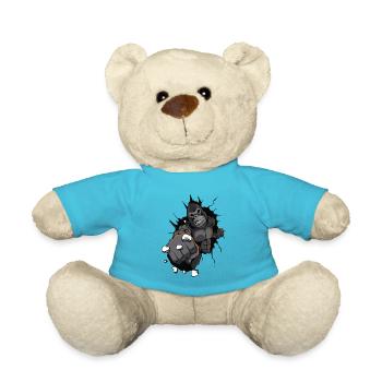 gorille beast coup boxing muscle - Nounours - bleu outremer - Devant