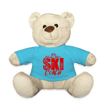 Ski trainer coach world best - Teddy Bear - atoll blue - Front