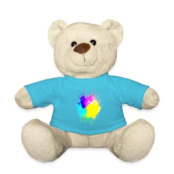 Taches de couleur Huntergrund Coloré Art - Nounours - bleu outremer - Devant