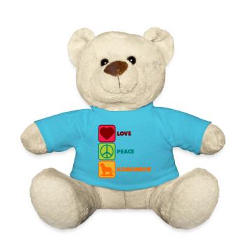 Komondor Maman Hongroise Maman Maman Paix Amour - Nounours - bleu outremer - Devant