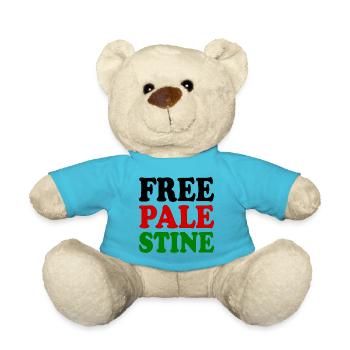 Free palestine - Teddy - Atollblau - Vorne