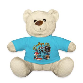 Einschulung Roboter erster Schultag - Teddy - Atollblau - Vorne