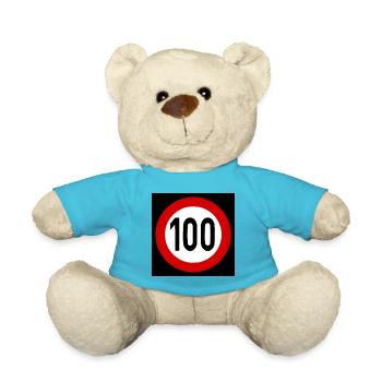 Panneau de vitesse TempoLimit 100 Bouclier - Nounours - bleu outremer - Devant