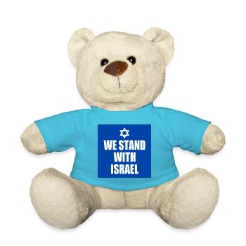 We stand with israel - Teddy - Atollblau - Vorne