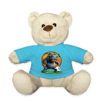 Nilpferde Fussball / Fussballer Nilpferd - Teddy - Atollblau - Vorne