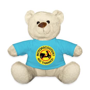Motor Scooter? No Thanks! (3-color) - Teddy Bear - atoll blue - Front