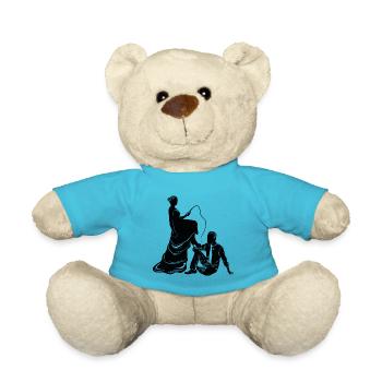 brautpaar ehepaar silhouette - Teddy - Atollblau - Vorne