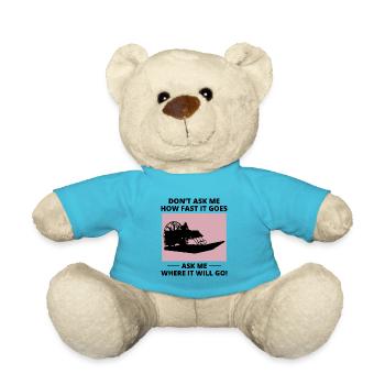 Airboat Fanboat Airboating Planeboat Swamp Boot - Teddy - Atollblau - Vorne
