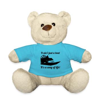 Airboat Fanboat Airboating Planeboat Bateau de marais - Nounours - bleu outremer - Devant
