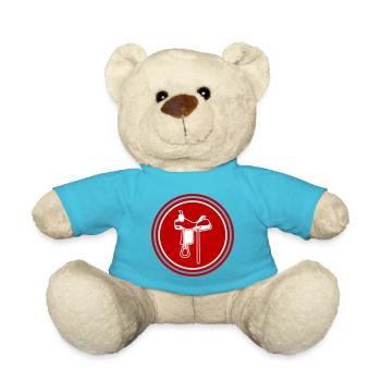 Icône de selle - Nounours - bleu outremer - Devant