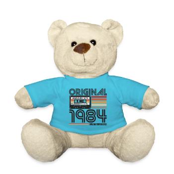 1984 Naissance vintage rétro anniversaire - Nounours - bleu outremer - Devant
