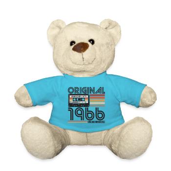 1966 Naissance vintage rétro anniversaire - Nounours - bleu outremer - Devant