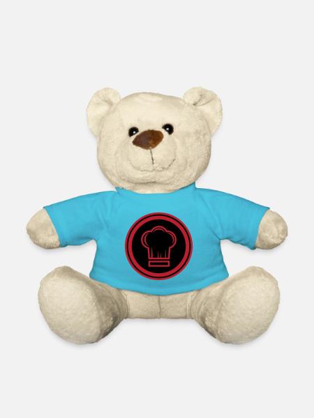 Chef chapeau de chef - Nounours - bleu outremer