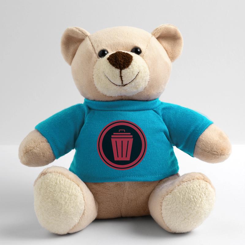 Garbage can icon Teddy Bear