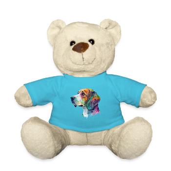 Beagle Hundemotiv - Teddy - Atollblau - Vorne