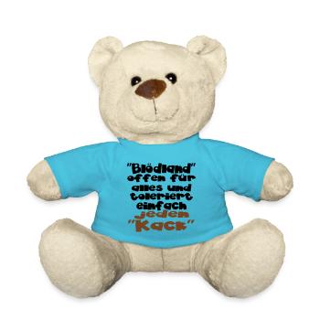 einfach jeden kack - Teddy - Atollblau - Vorne