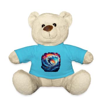 Neon Ocean Odyssey - Teddy Bear - atoll blue - Front