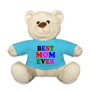 Best mom ever - Teddy - Atollblau - Vorne