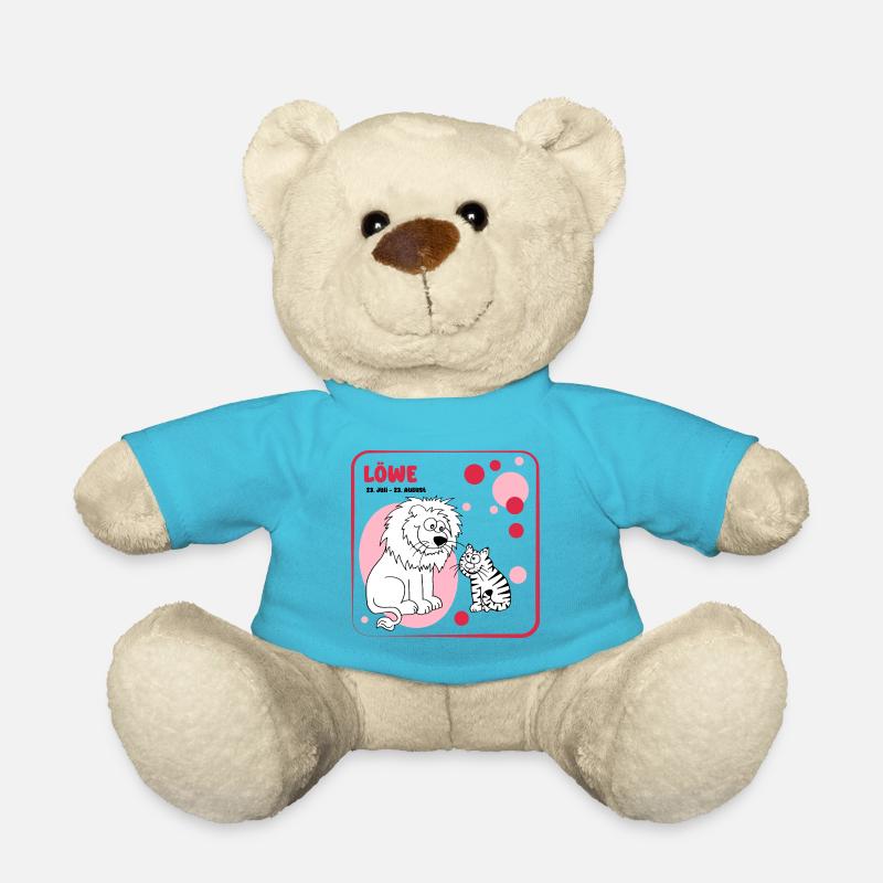 Sternzeichen Löwe - Teddy - Atollblau