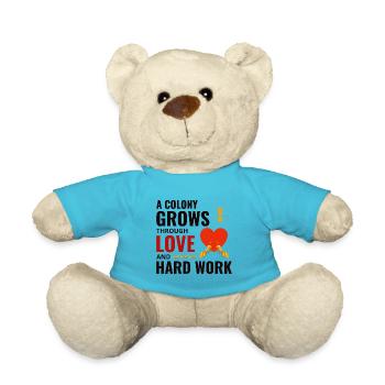 Ant Keeper Ant Lover Entomologist Insect Collector - Teddy Bear - atoll blue - Front