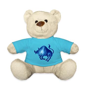 Zodiac Taureau le Taureau - Nounours - bleu outremer - Devant