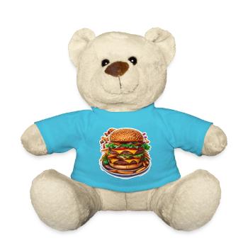 Burger - Teddy Bear - atoll blue - Front