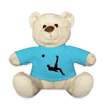 Soccer Overhead Kick Sports - Teddy Bear - atoll blue - Front