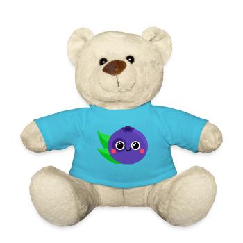 Süße Blaubeere - Teddy - Atollblau - Vorne