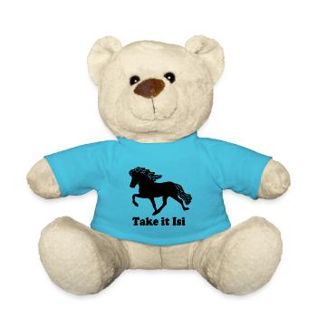Tölter big black Take it Isi - Teddy Bear - atoll blue - Front