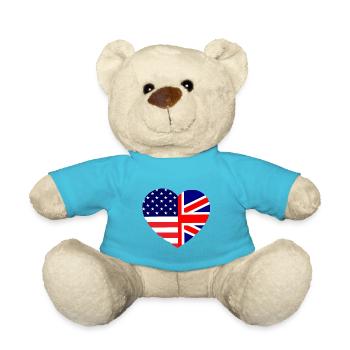 Britisch Amerikanische Liebe - Teddy - Atollblau - Vorne