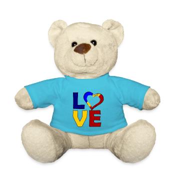 Rumänien Liebe - Teddy - Atollblau - Vorne
